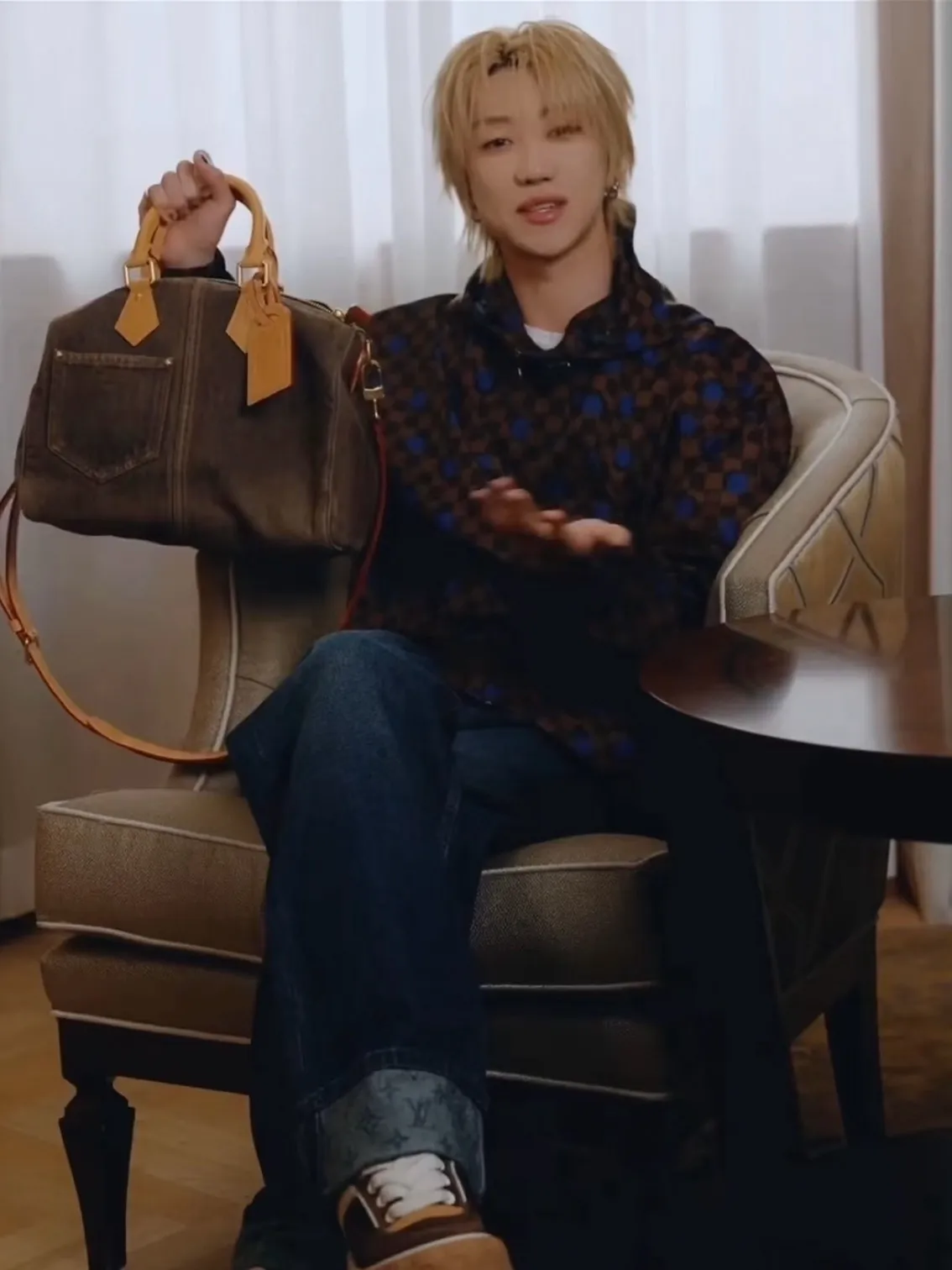 Louis Vuitton/Louis Vuitton cuffed presbyopic skateboard jeans